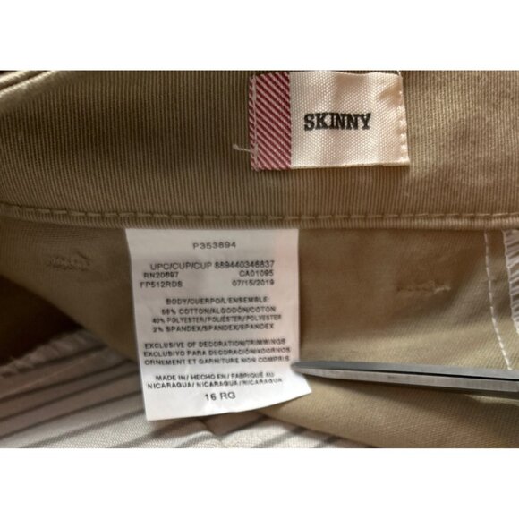 Dickies Women Khaki Pants Size 16R - Picture 3 of 8